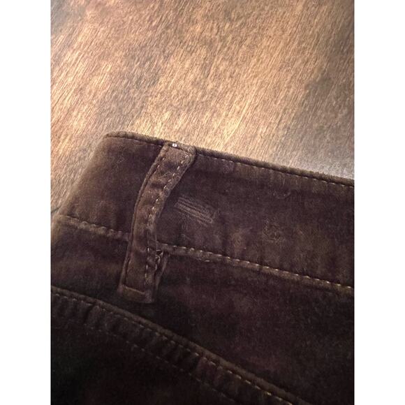 J. Jill Women's Brown Velvet Straight Leg Casual Pants Size 10 Petite Workwear - Picture 4 of 14